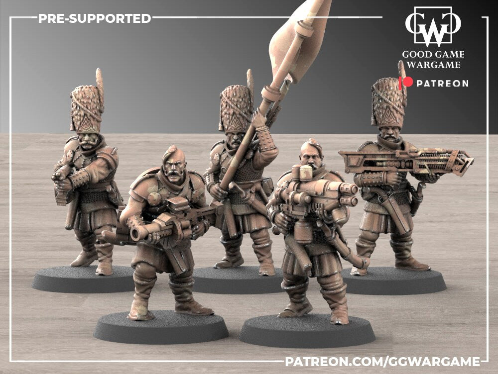 10 x Imperial Firstborn of the 2nd Guard Division - Infantry Squad - Hussars