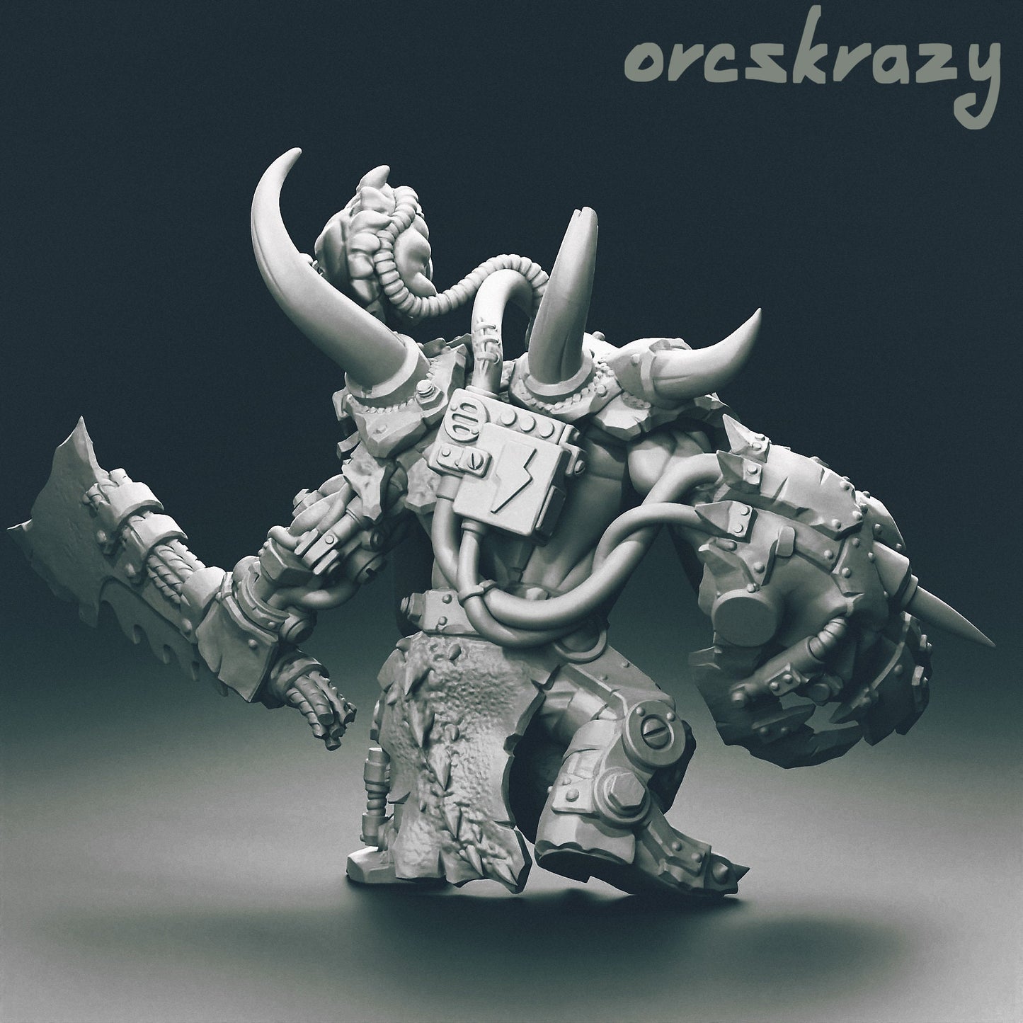 Kibork Ork Boss Boy - OrksCrazy - Orkaz Orcs Gobbo
