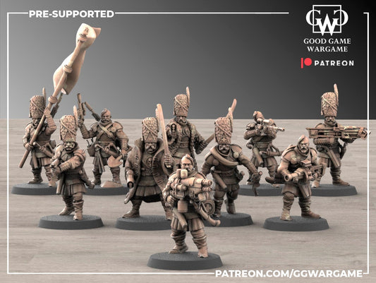 10 x Imperial Firstborn of the 2nd Guard Division - Infantry Squad - Hussars