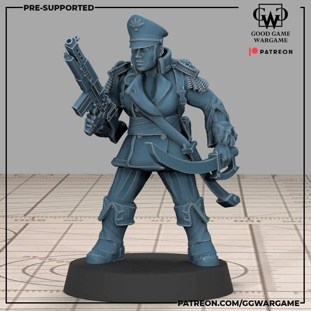 11 x Female Womens Imperial Fighters of the Warrior Guard Division- Patrol Combat Korps Assembled