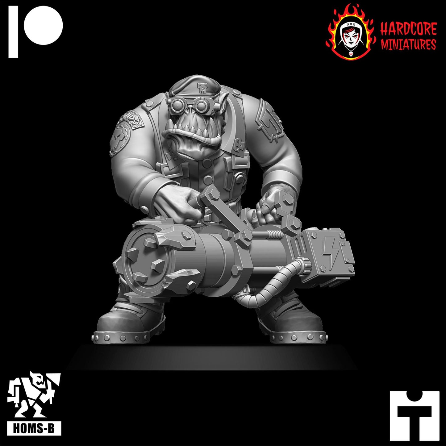 Space Brit Orcs Kommandoz Special Weapons - Hardcore Miniatures - Modular Ork Boyz
