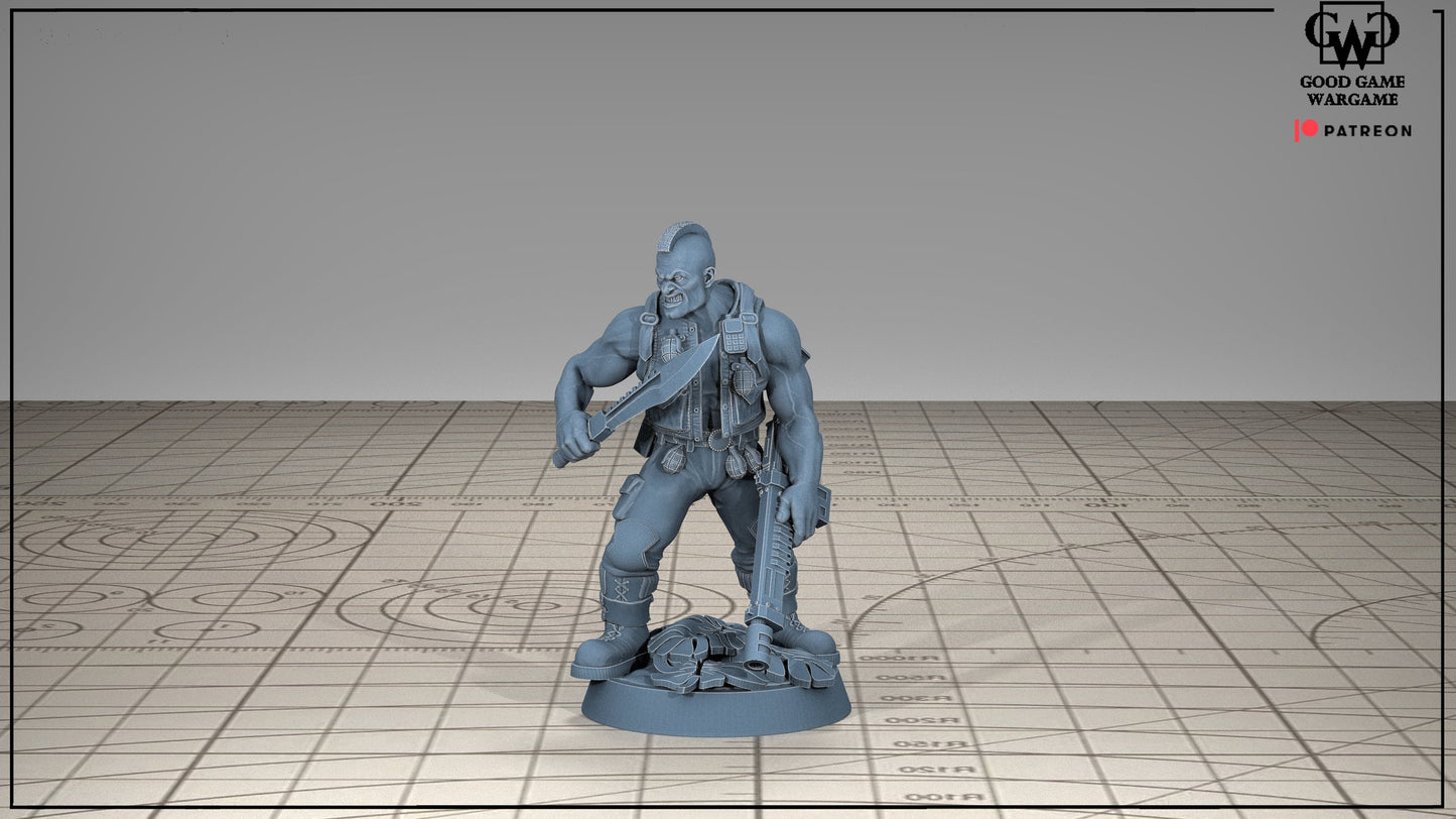 10 x Imperial Jungle Fighters of the Warrior Guard Division Squad 2 -Patrol Combat Korps Assembled -Militarum