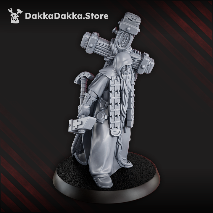 Trench Cleric Proxy -  New Antioch - for Trench Crusade Tabletop Game - Steel Union -