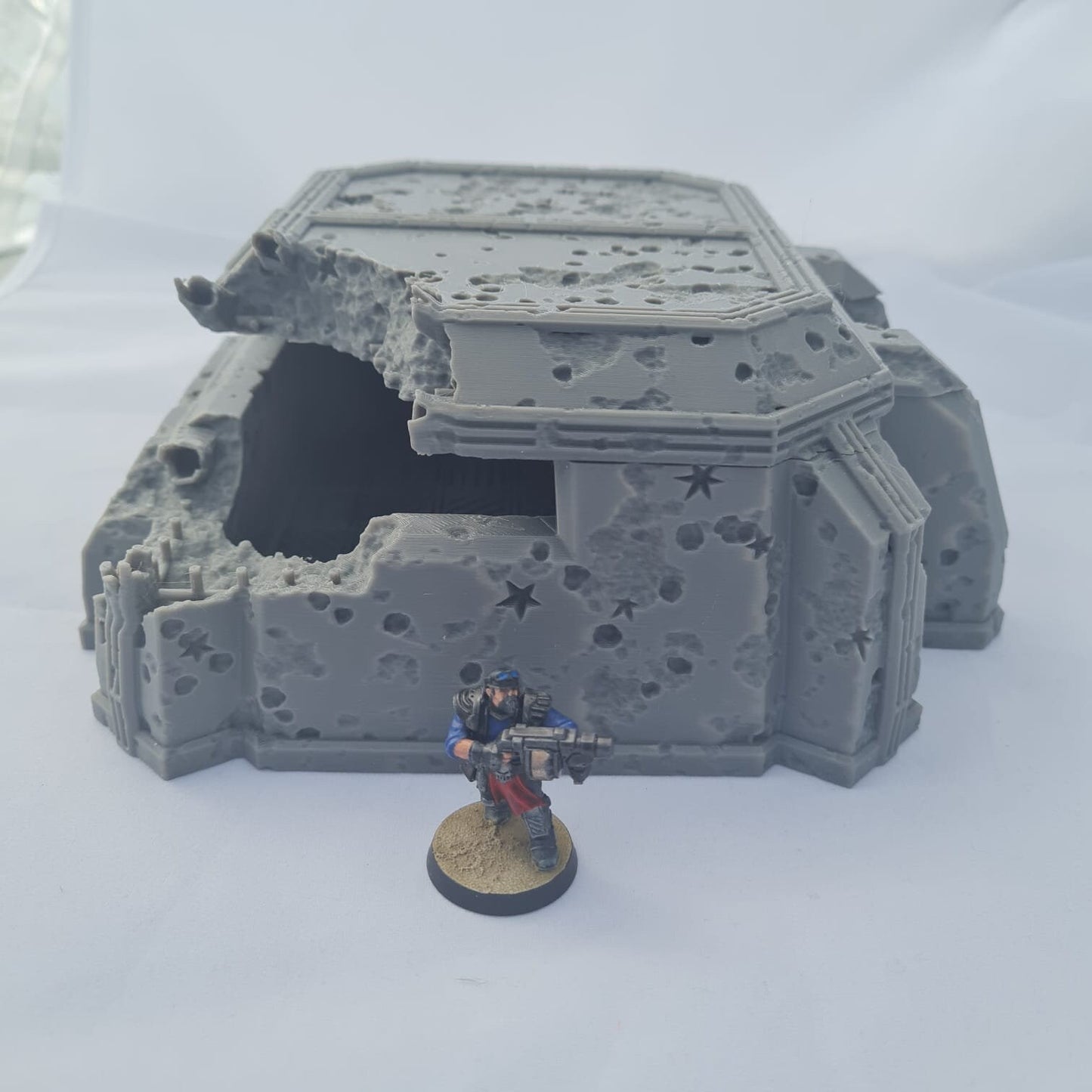 Large Bunker - Terrain - Tabletop Industrial Miniature Wargaming Terrain
