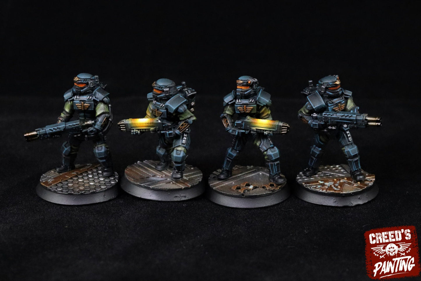 10 x Rundsgaard Creed Squad - Heavy Infantry of the Imperial Regiment Guard Militarum Astra - Cadia Proxy