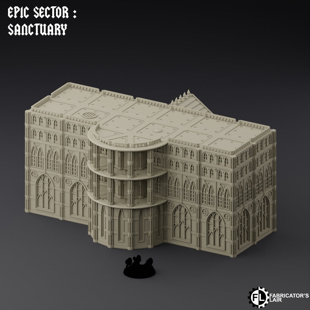 Ruined City Large Building Scatter Terrain - Epic Scale -