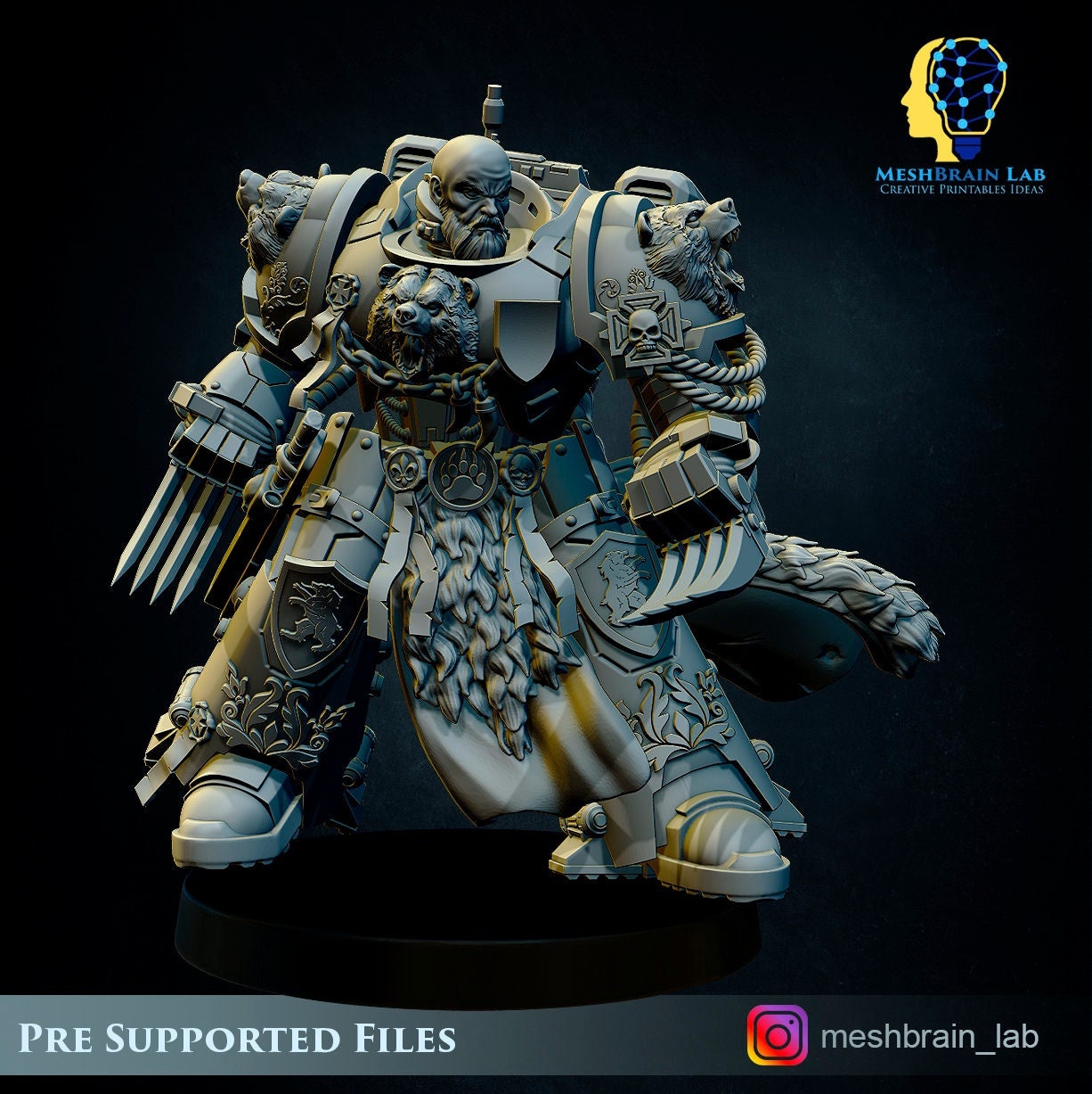 Imperial Marine Master of The Order of The Beast - Marine of Space - Big Lightning Claws