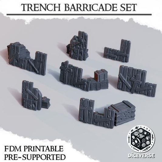 Trench Barricade Set Terrain - Crusade Scenery