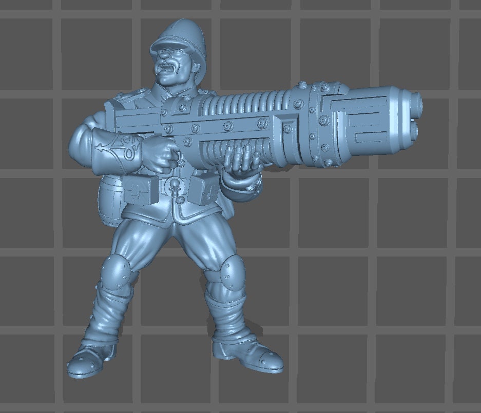 5 x Colonial Heavy Weapon Warriors of the Imperial Praetorian Division Guard