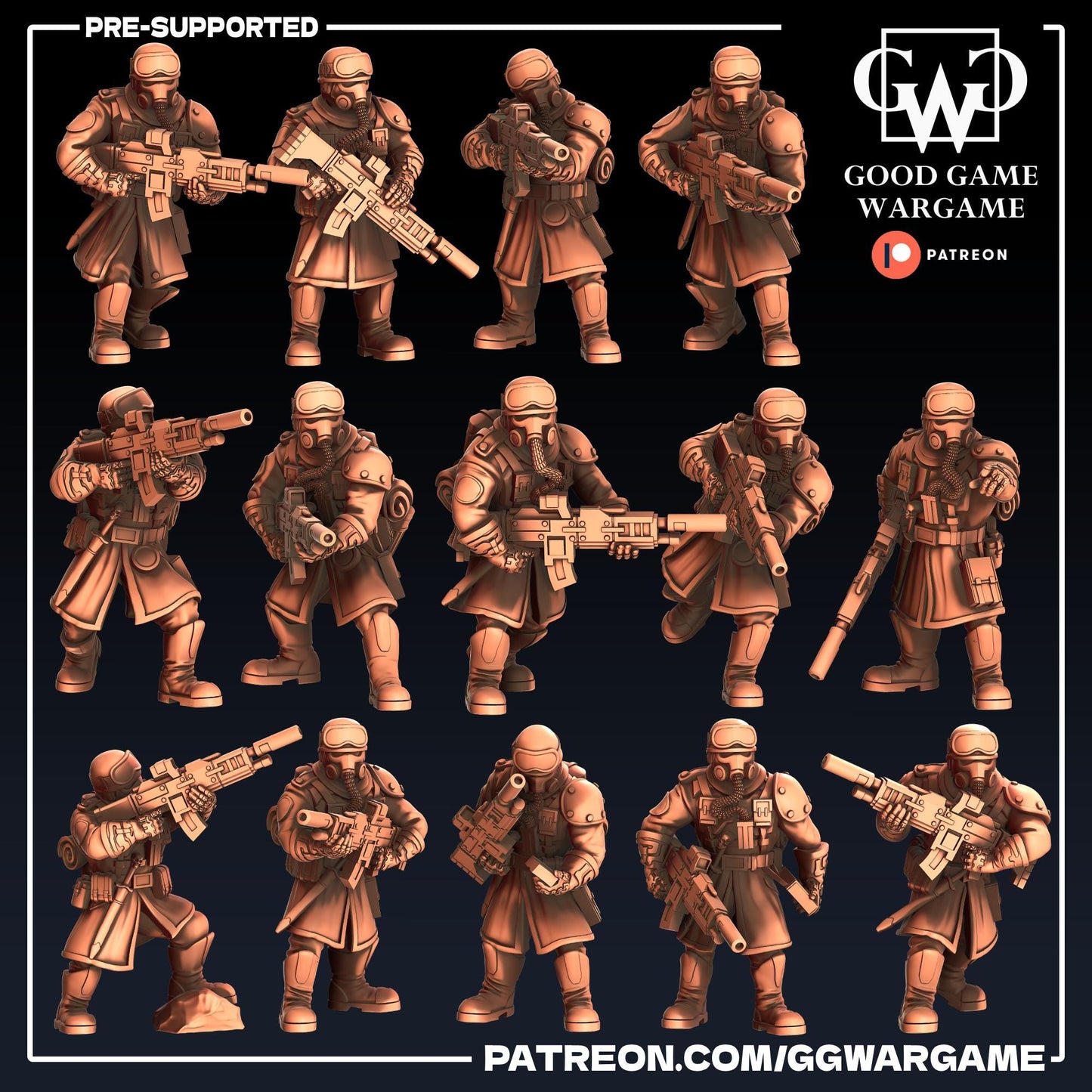 Steel Legion Squad - Imperial Division Guard Militarum