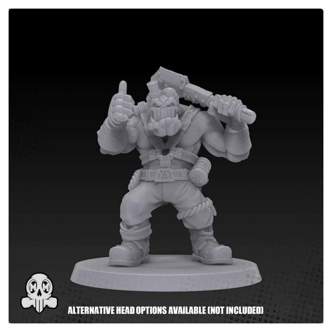 Twisted Metal Orc - 4 x heads - Orcs Orks Orkaz Boyz - Clown Ork - Malicious Minis