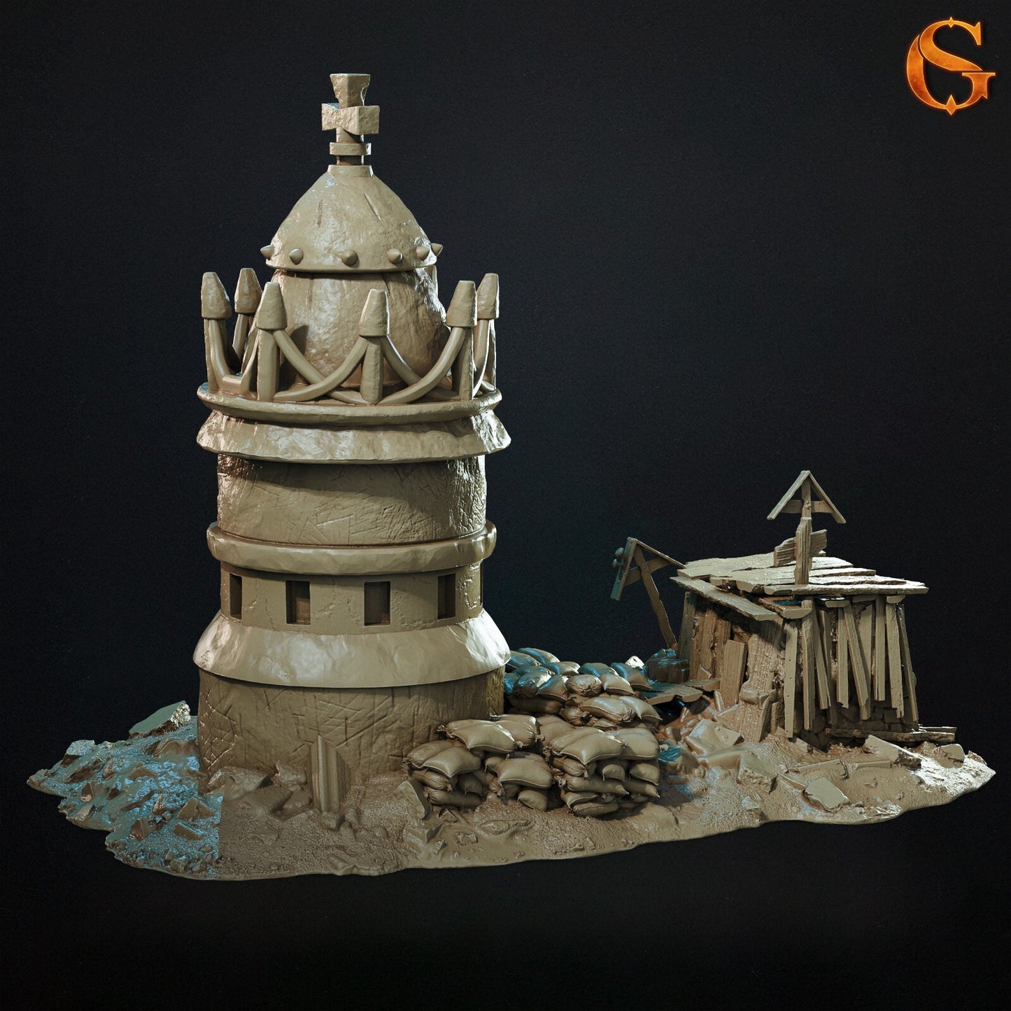 Holy Bunker Styled for Trench Crusade Scatter Terrain