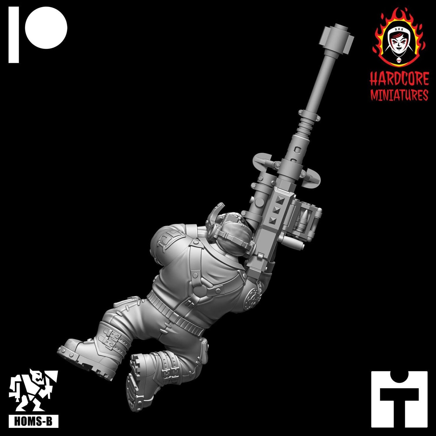 Space Orcs Kommandoz Sniper - Hardcore Miniatures - Modular Ork Boyz