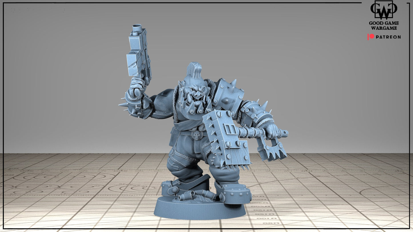10 x Orkaz Ork Orc Boyz Big Tootha - Nobz Nob, Shoota Boys - Patrol of Combat, Team Kill, Snagg - Squad 3