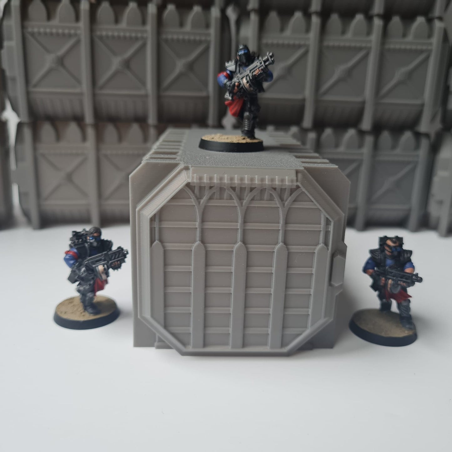 10 x Industrial Armoured Containers Terrain - Tabletop Bundle -