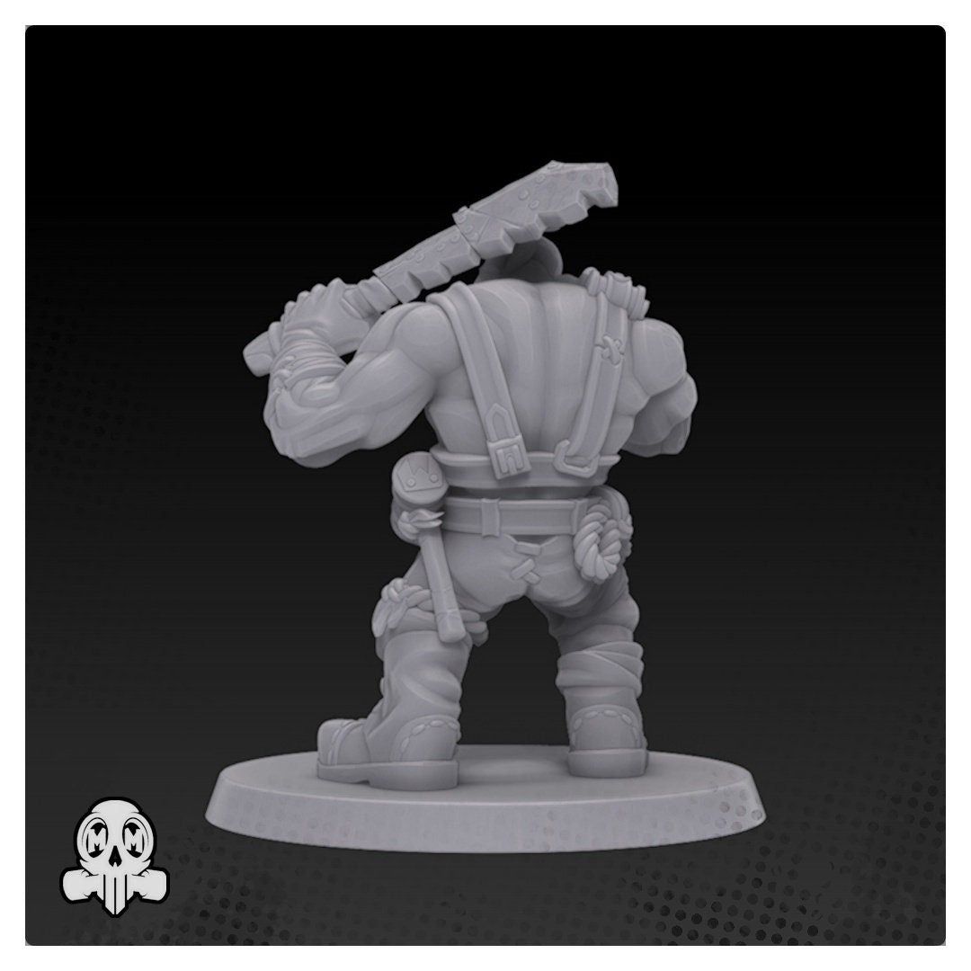 Twisted Metal Orc - 4 x heads - Orcs Orks Orkaz Boyz - Clown Ork - Malicious Minis