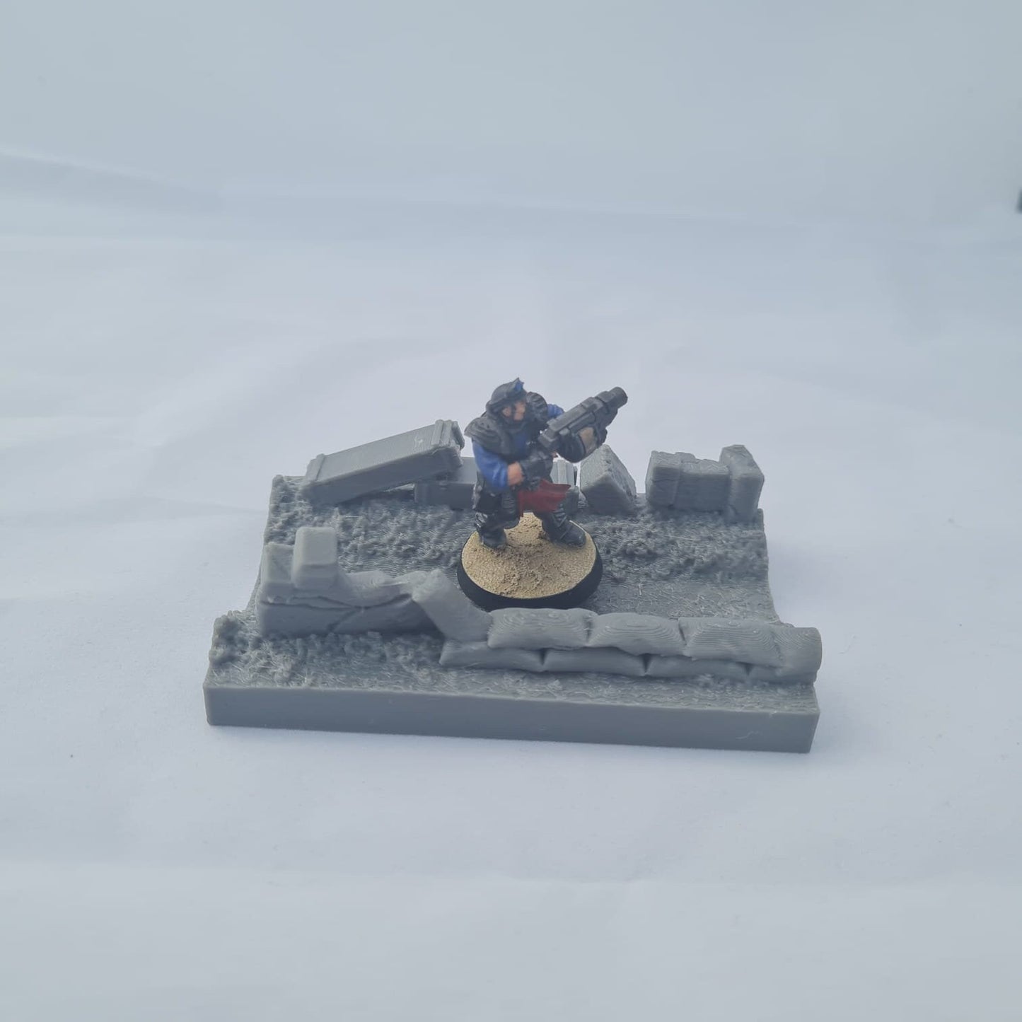 Light Trench Run Through - Terrain - Tabletop Industrial Miniature Wargaming Terrain for Warhammer 40k, Necromunda, Kill Team, Bolt Action