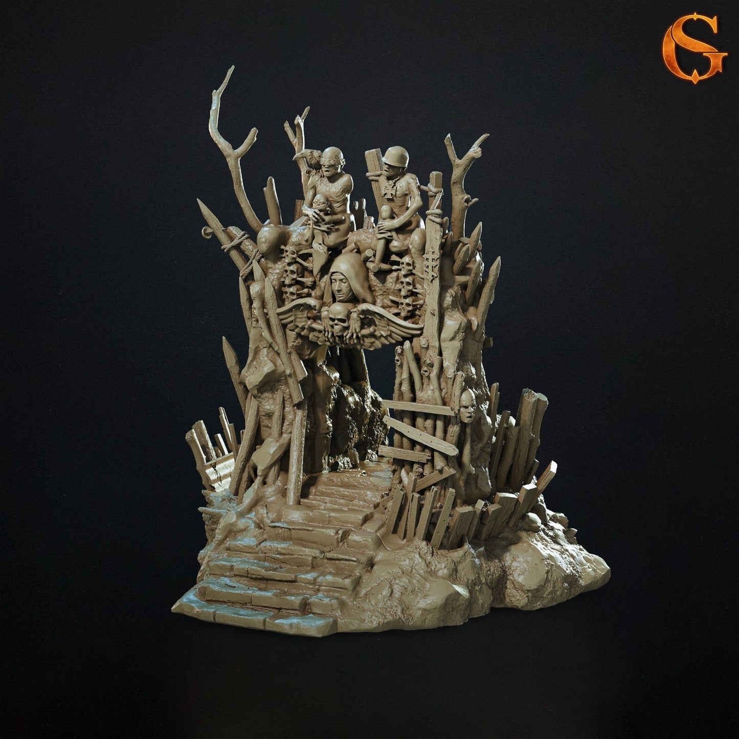 Trench Terrain Styled for Trench Crusade Scatter Terrain