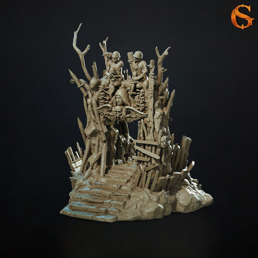 Trench Terrain Styled for Trench Crusade Scatter Terrain