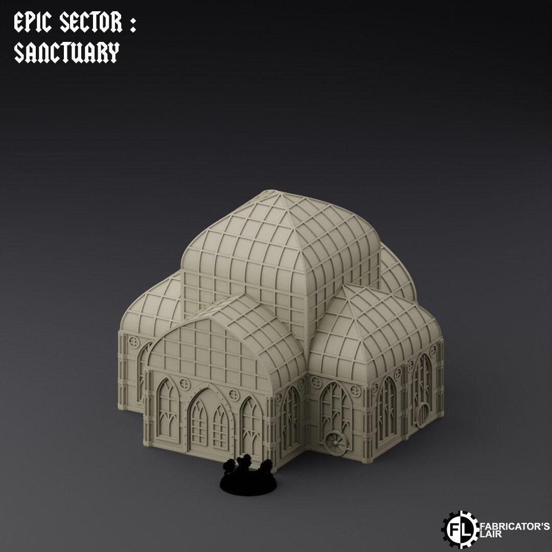 Ruined City Large Building Scatter Terrain - Epic Scale - Imperialis Legions - Titanicus
