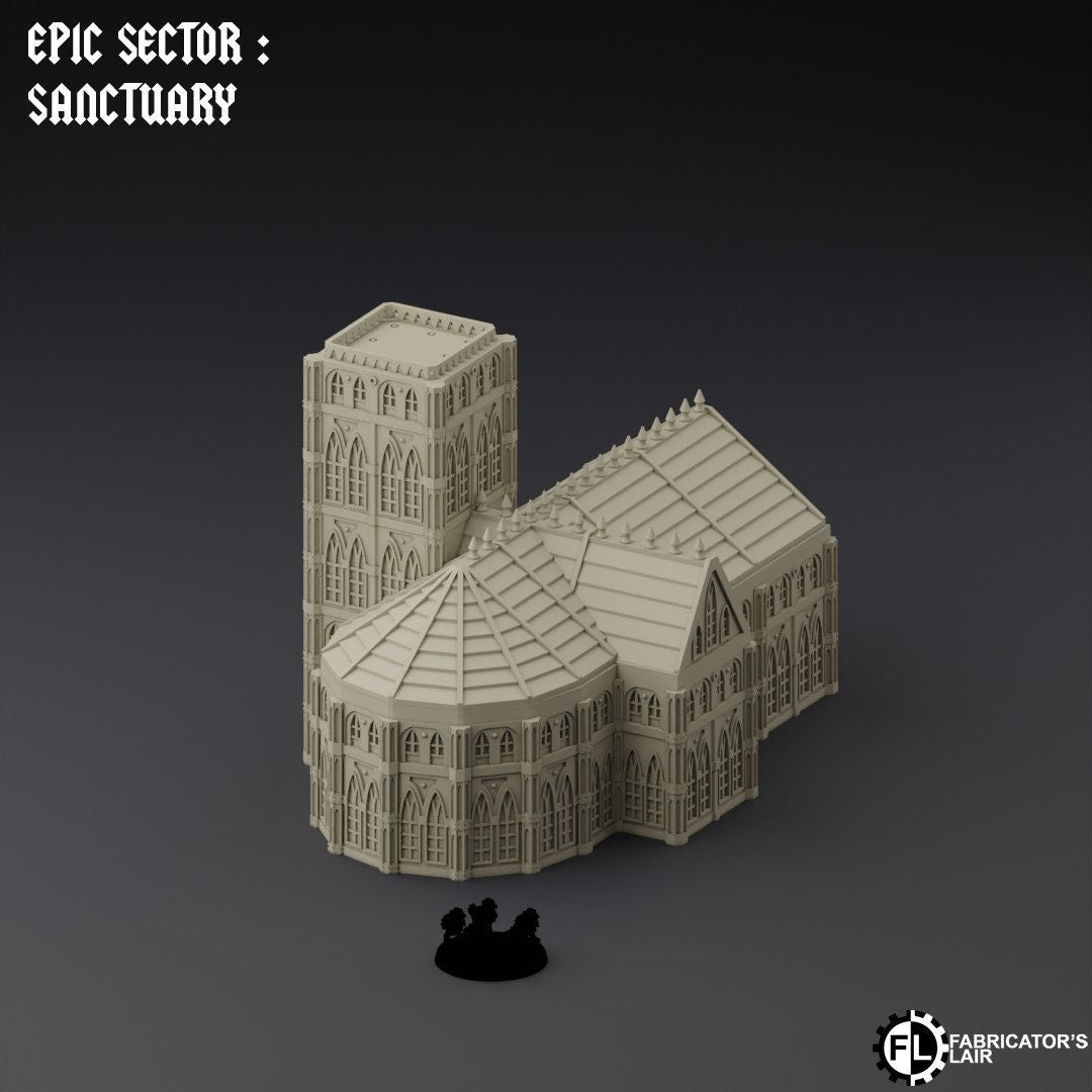 Ruined City Large Building Scatter Terrain - Epic Scale - Imperialis Legions - Titanicus