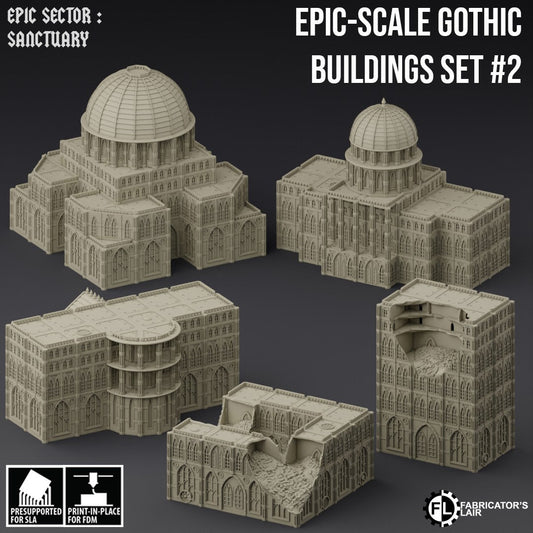 Ruined City Large Building Scatter Terrain - Epic Scale -