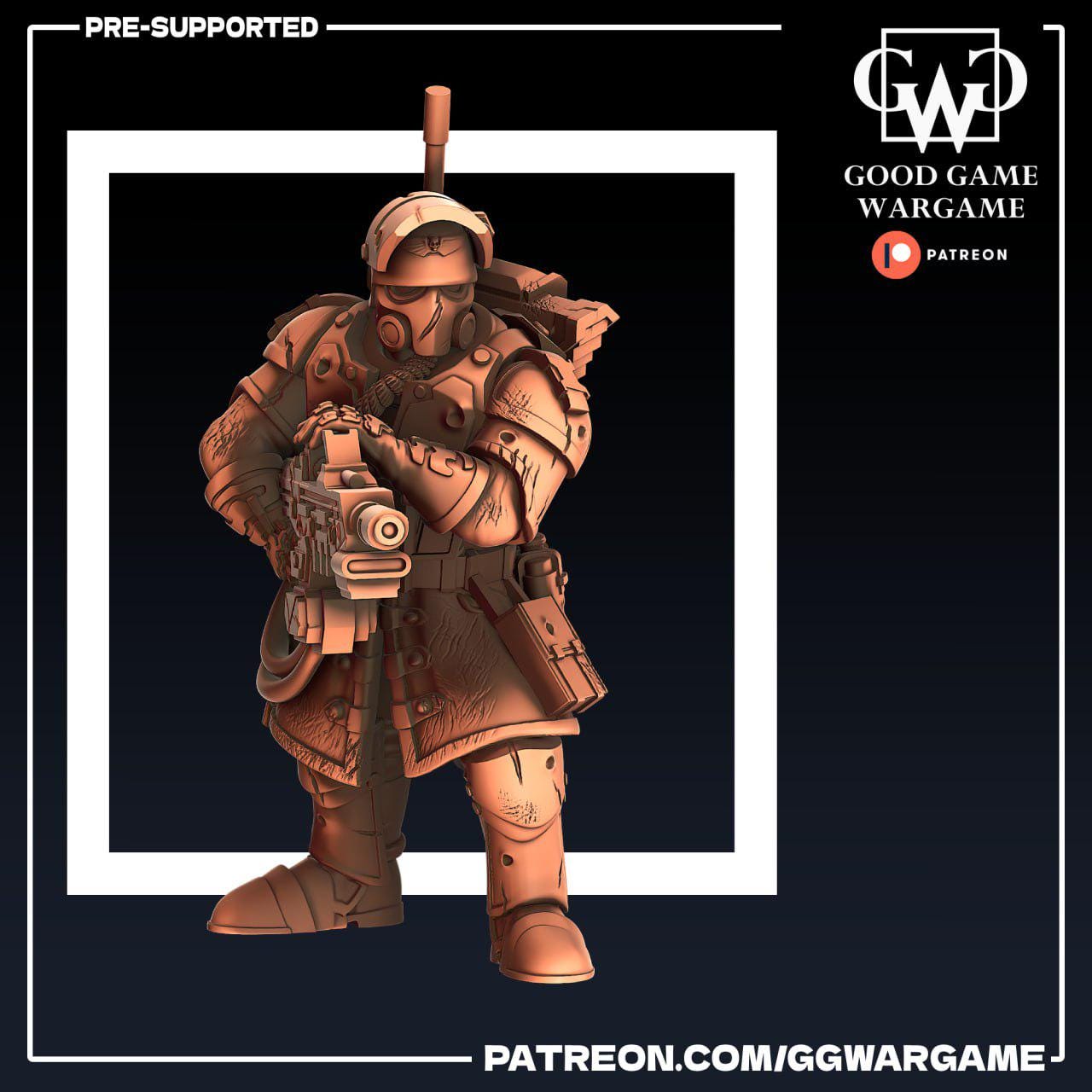 Steel Legion Squad Battle Damaged - Imperial Division Guard Militarum