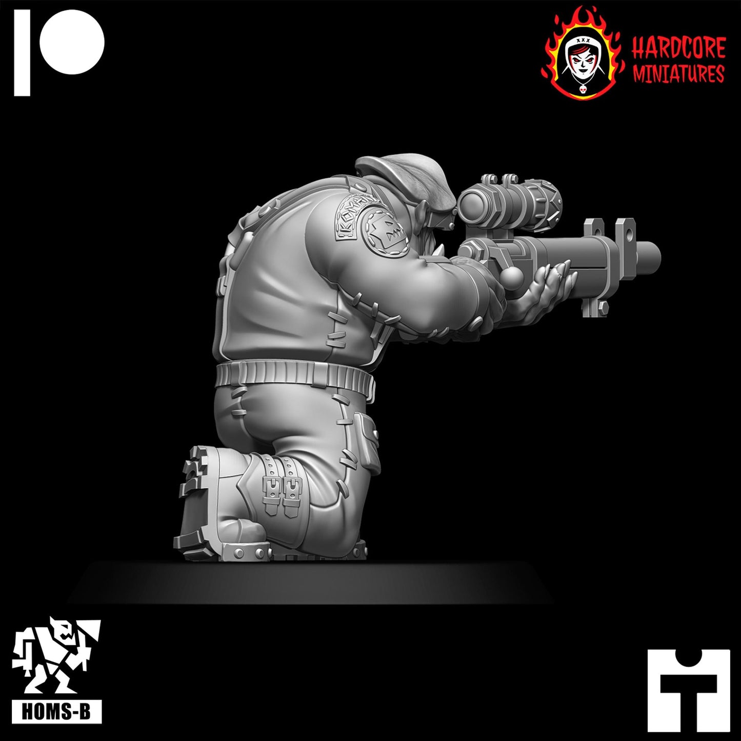 Space Brit Orcs Kommandoz Special Weapons - Hardcore Miniatures - Modular Ork Boyz