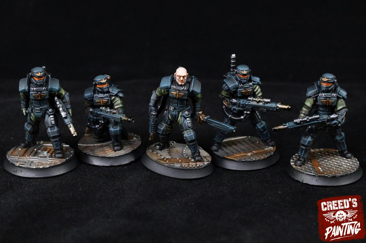 10 x Rundsgaard Creed Squad - Heavy Infantry of the Imperial Regiment Guard Militarum Astra - Cadia Proxy