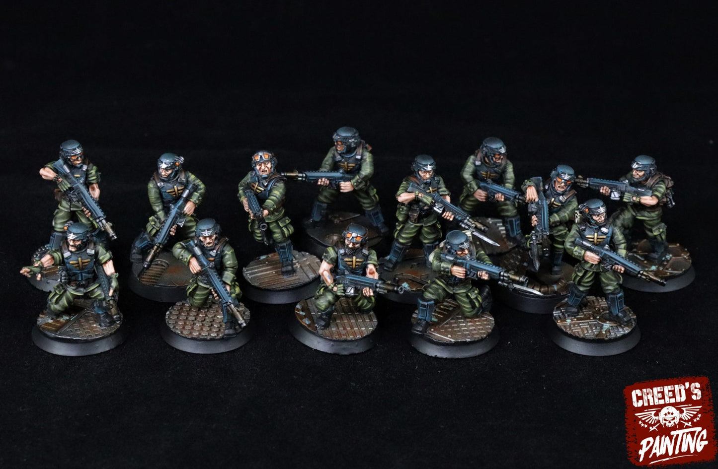 15 x Rundsgaard Cadet Squad - Heavy Infantry of the Imperial Regiment Guard Militarum Astra - Cadia Proxy