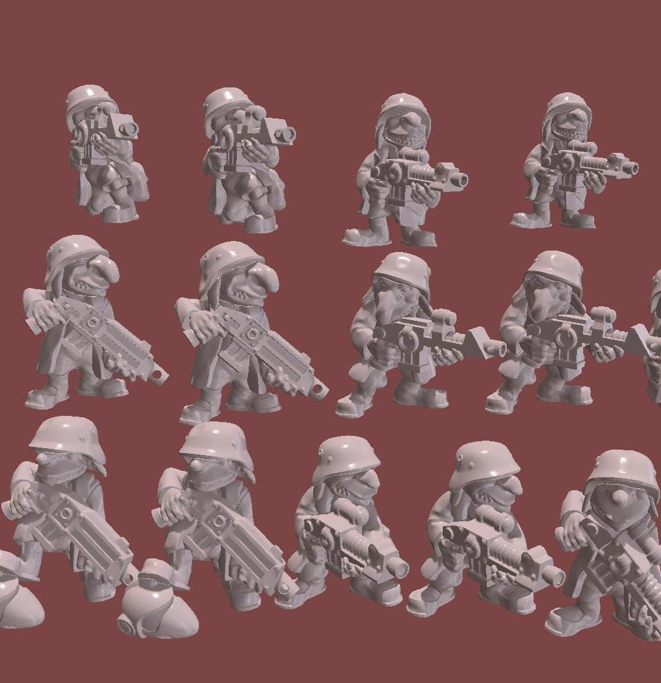 16 x Grots Greatcoat - Trollet Ork Miniatures