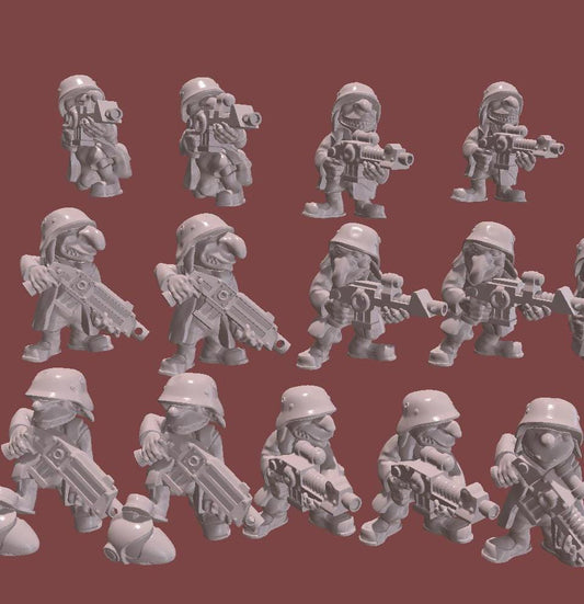 16 x Grots Greatcoat - Trollet Ork Miniatures