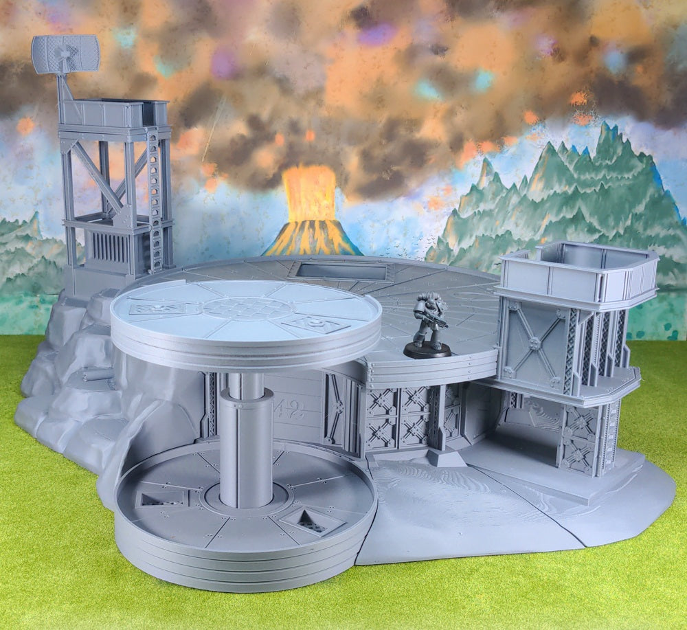 Retro Sci-fi Landing Pad