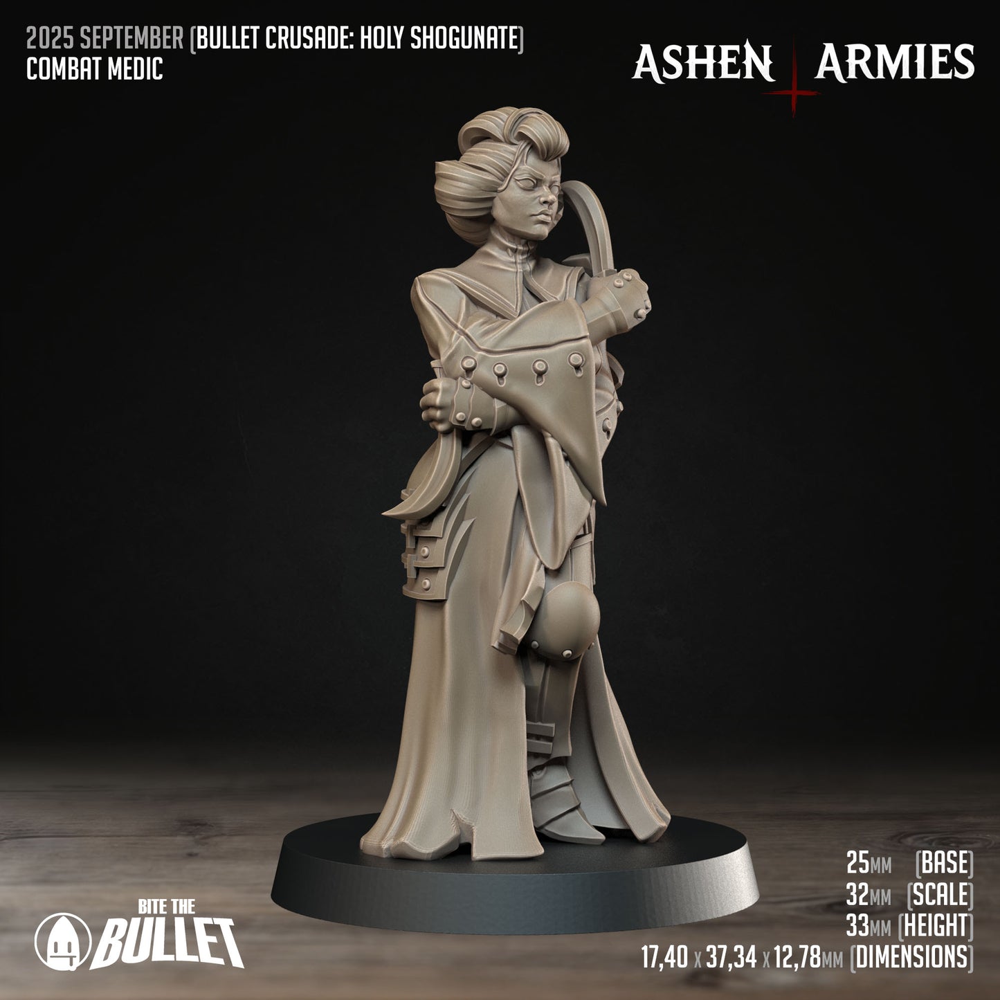 Combat Medic - Holy Shogunate - New Church Proxy - Trench War - Trench Crusade Compatible.