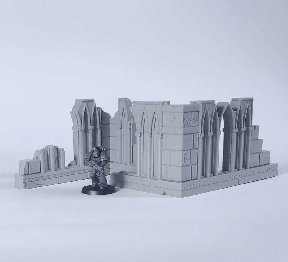 Retro Gothic Ruins, 20 Piece Set.