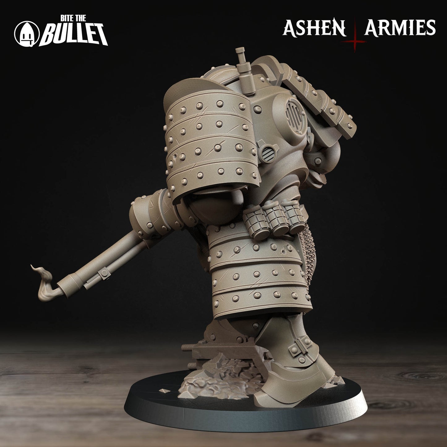 Mechanised Soldier with Heavy Shotgun - Holy Shogunate - New Church Proxy - Trench War - Trench Crusade Compatible