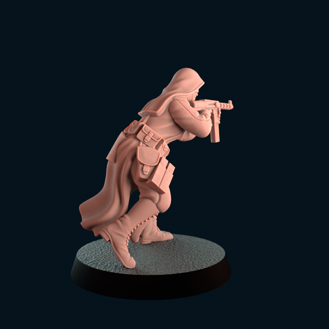 2 x SMG Nun - Antioch - Trench Crusade Proxy