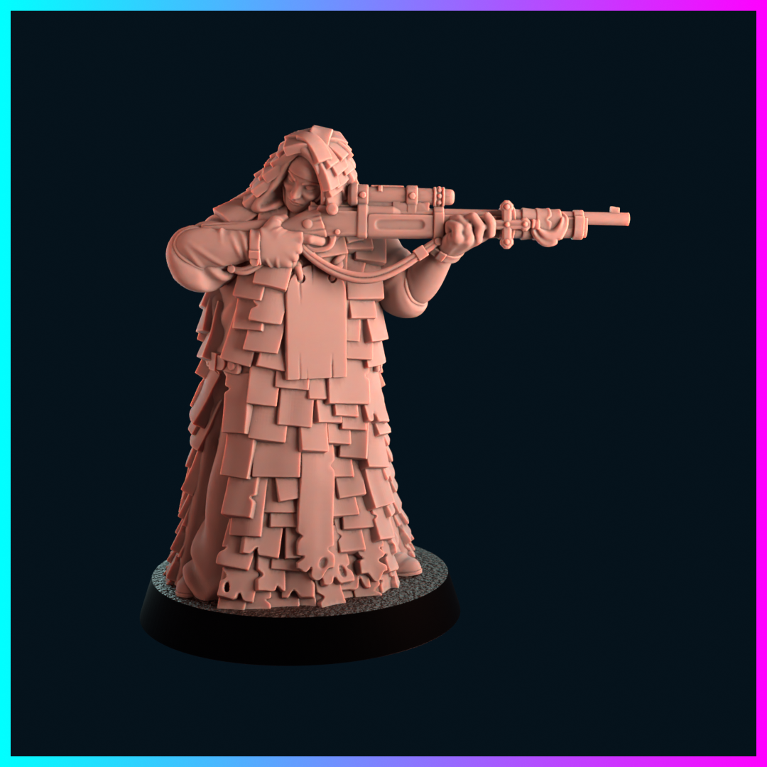 2 x Sniper Nun - Antioch - Trench Crusade Proxy