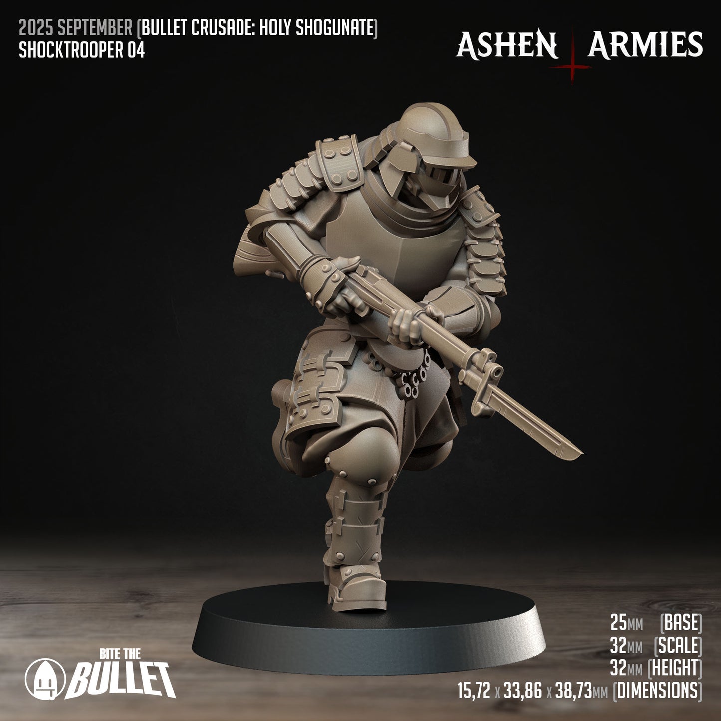 Holy Shogunate - Shocktroopers -  Trench War - Trench Crusade Compatible