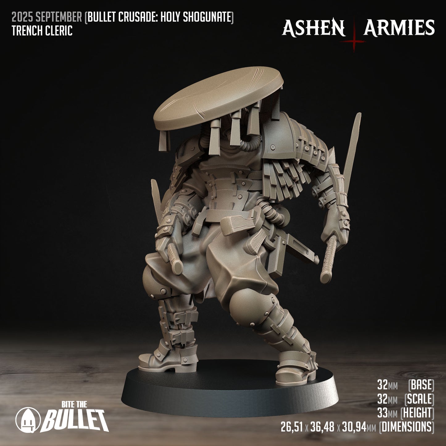 Bullet Crusade | Holy Shogunate - Trench Cleric  Trench Crusade Compatible