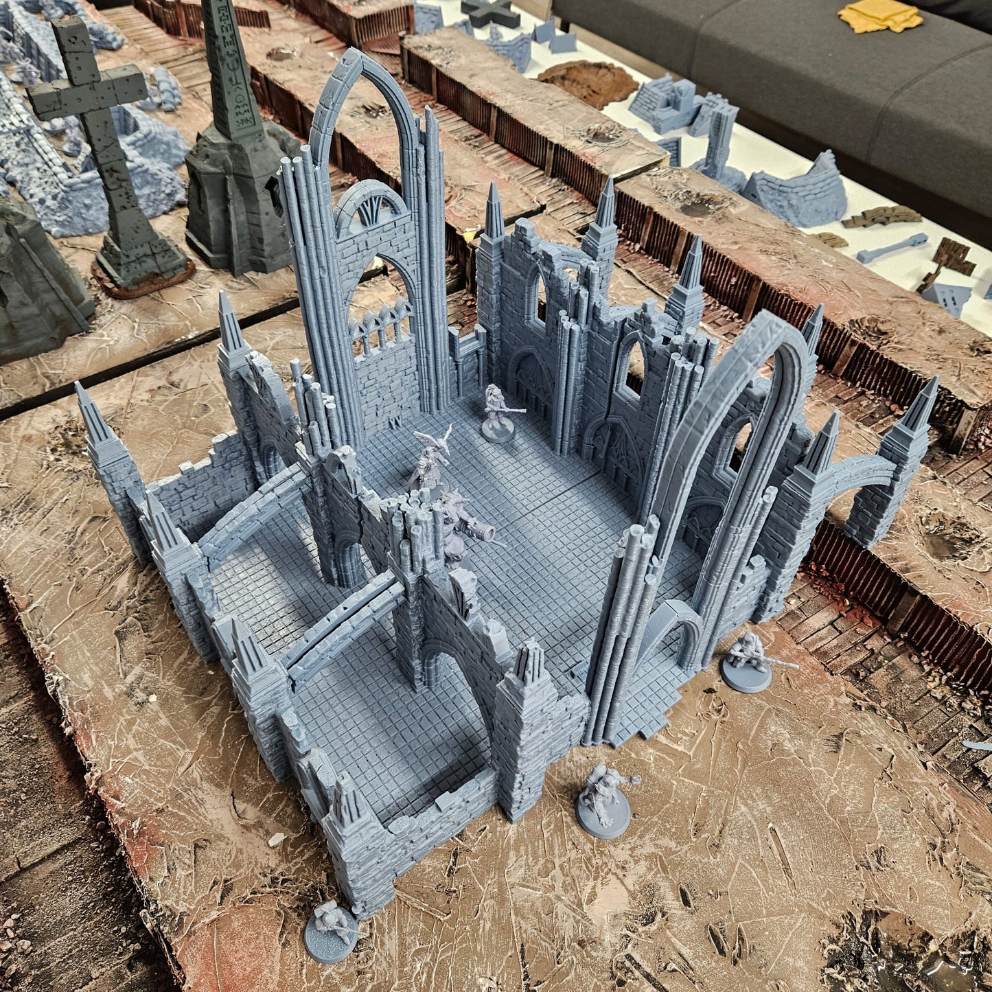 Cathedral of the Gods - Epic Center Piece - 28mm-32mm Scale - FDM Printed.