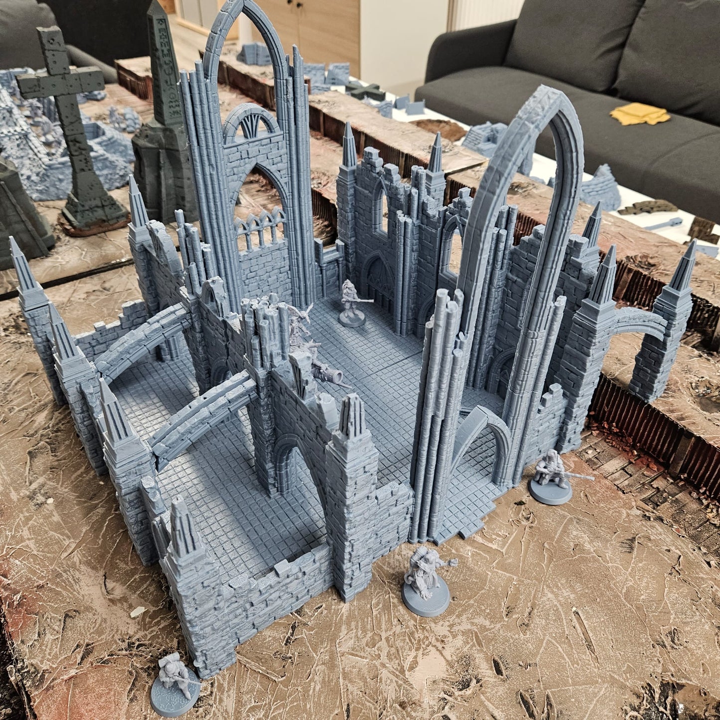 Cathedral of the Gods - Epic Center Piece - 28mm-32mm Scale - FDM Printed.