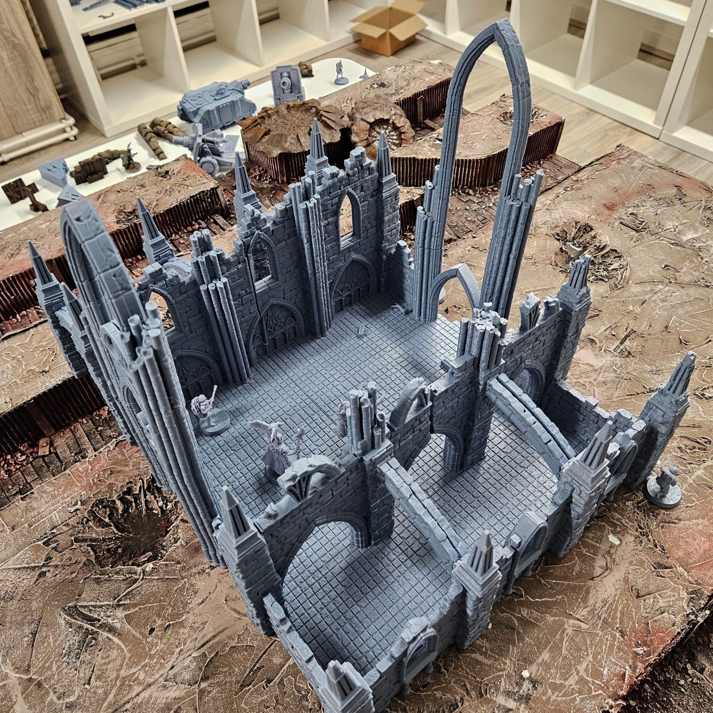 Cathedral of the Gods - Epic Center Piece - 28mm-32mm Scale - FDM Printed.