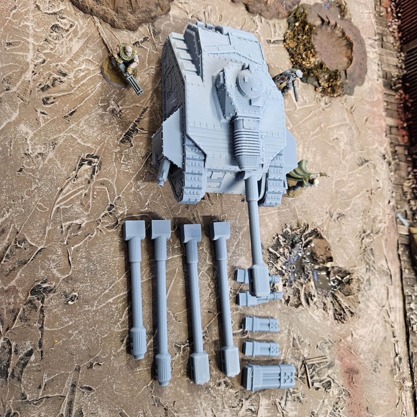 Steel Goliath Battle Tank  - FDM Printed - 28-32mm Scale.