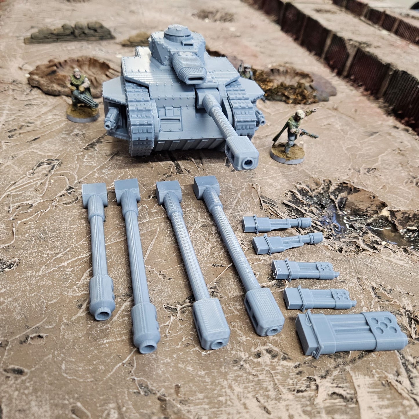 Steel Goliath Battle Tank  - FDM Printed - 28-32mm Scale.