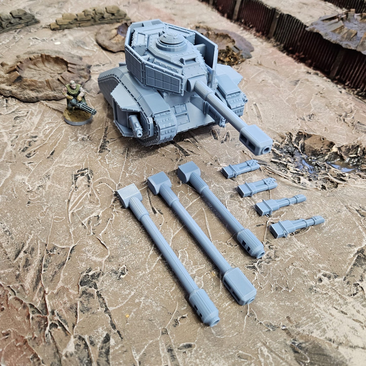 Steel Goliath Battle Tank  - FDM Printed - 28-32mm Scale.