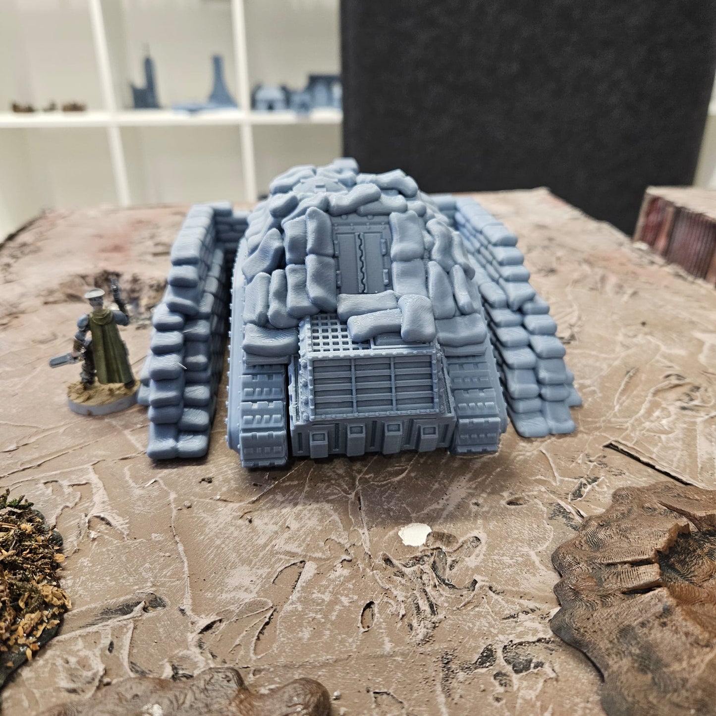 Medium Tank with Sandbag Fortifications - FDM Printed.