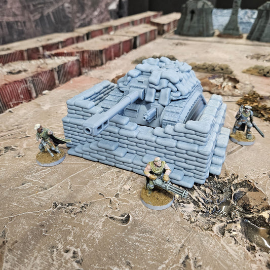 Medium Tank with Sandbag Fortifications - FDM Printed.