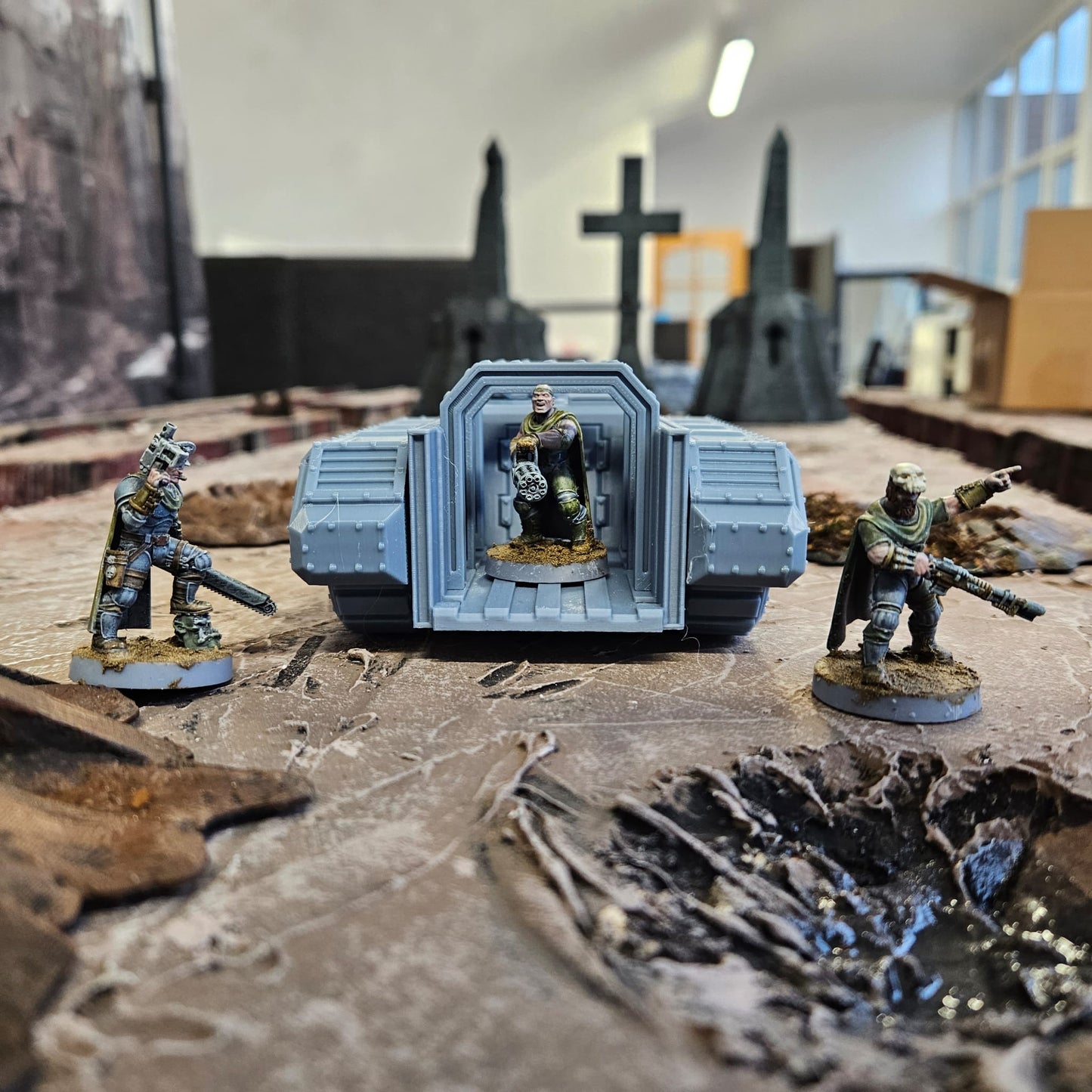 Open topped APC ' Iron Chariot ' - Armoured Personnel Carrier - 28mm-32mm - FDM Printed.