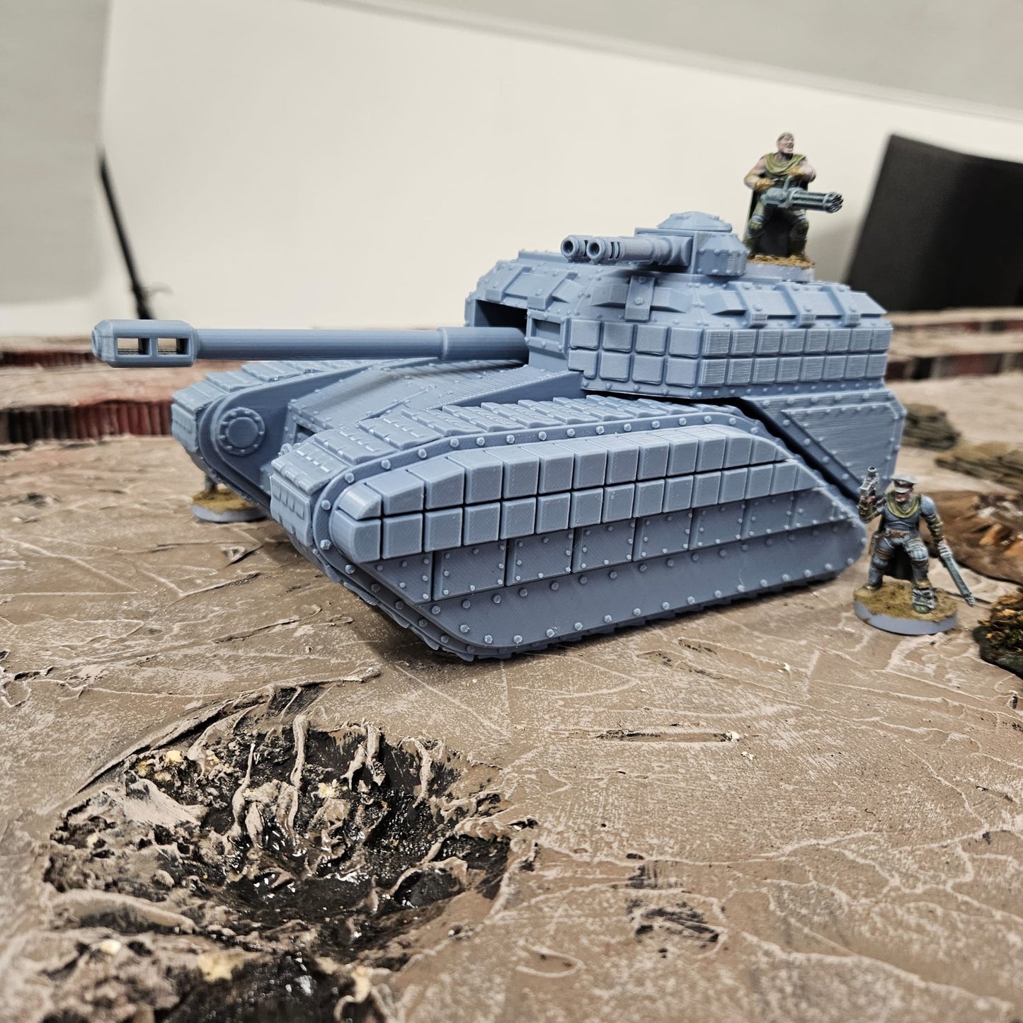 Imperial Heavy "Hippo" Tank. FDM Printed - Multiple Weapon Options.